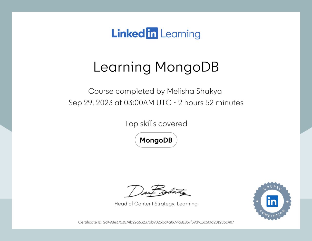 Learning MongoDB