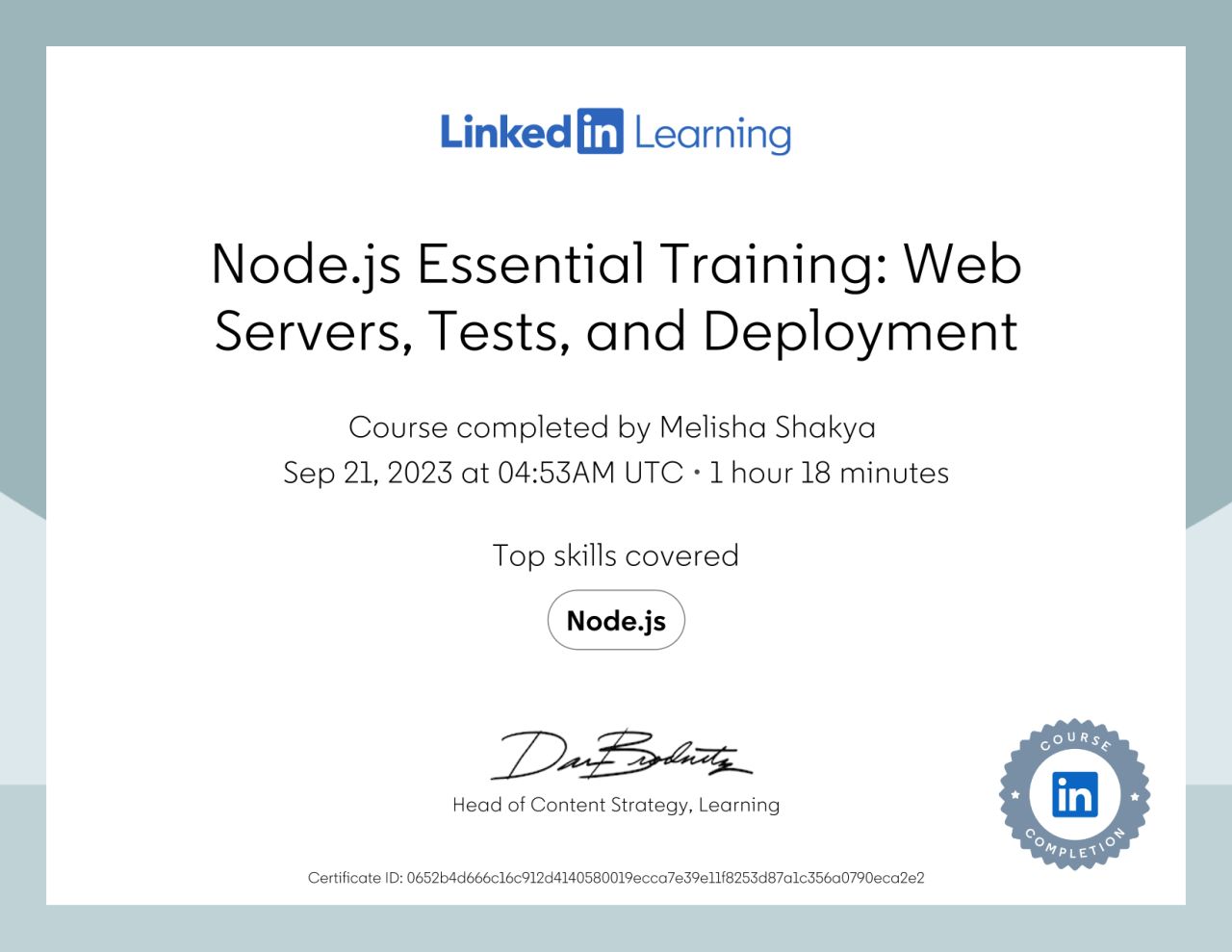 Node.js Essential Training